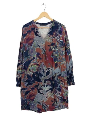 BETTY BARCLAY Robe à manches longues Dames Robe T EU 40 bleu-rouge-vert - Photo 1/4