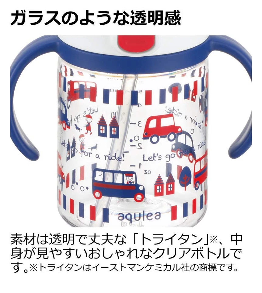 Richell Aqulea Outing Taza Amarilla con Pajita 200ml Pack de 1 Foto 2 de 4