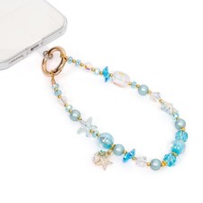 Phone Wrist Strap, Ocean Themed Keychain Wristlet, Beaded Camera Wrist Strap,...