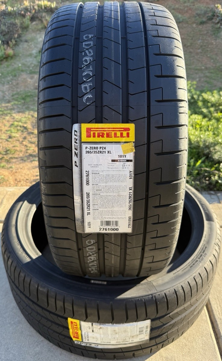 Set of TWO BRAND NEW 265/35ZR21 101Y Pirelli P Zero PZ4 Sport