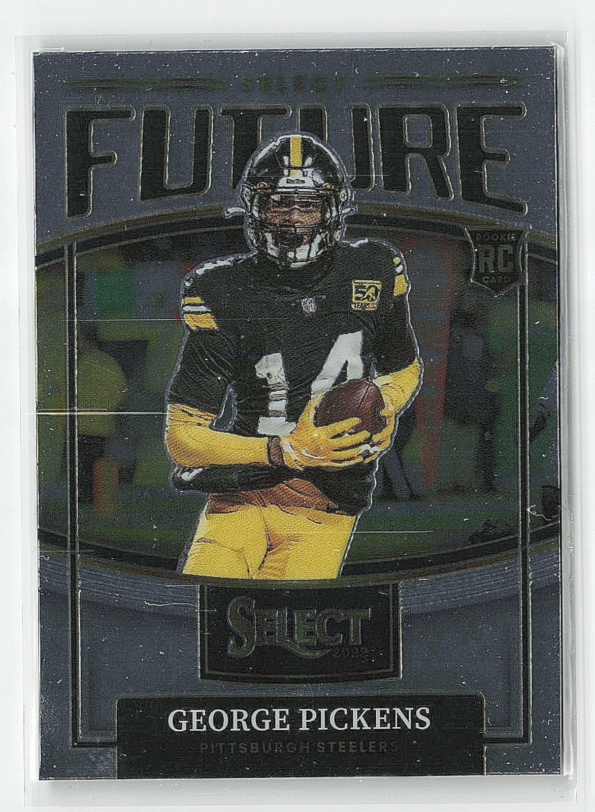 2022 Panini Football Select George Pickens Future #SF-9 RC Pittsburgh Steelers
