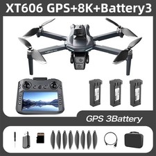 GPS Drones with Camera for Adults 8K, 100-Min Flight Time, 5.7" FPV Screen, Long