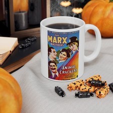 Animal Crackers - The Marx Brothers Movie Poster Ceramic Mug