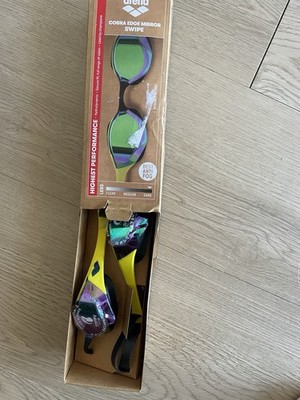 Arena Cobra Ultra Swipe Mirror Goggles EMERALD-YELLOW BLACK