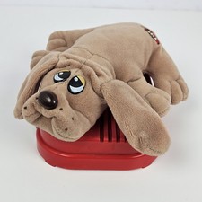 Vintage 1986 Playtime Pound Puppies Plush Doll AM Transistor Radio-Tested Works