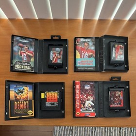 SEGA Genesis Game Lot w/ Manuals - Sonic, Mortal Kombat, Street Fighter, Sports