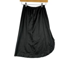 Vintage Vanity Fair Black Antron Nylon Slip Women's Small Lace Trim Lingerie