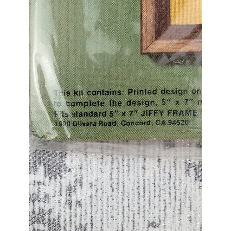 Kit de punta de aguja Jiffy Stitchery cardos dorados diseños de puesta de sol #278 Nuevo de Lote Antiguo Foto 3 de 4