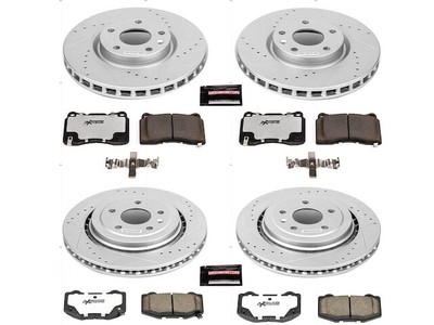 Front and Rear Brake Pad and Rotor Kit For 17-19 Chevy Corvette Stingray NK39M5