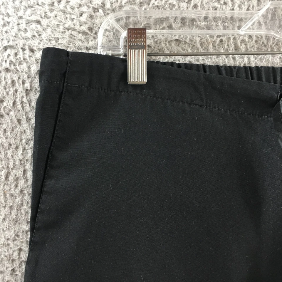 Pantalones cortos Cherokee Workwear para mujer (real 36x24,5) negros tiro medio cordón Foto 3 de 4