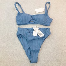 NWT L Space California Blue 2 Piece Bikini Ef...