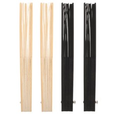 4 PCS Bamboo Folding Fan Ribs Blank Ancient Frame Crafting Chinese