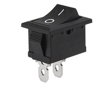 1x Snap-in Boat Rocker Switch Toggle Power SPST ON-OFF 2 Pin AC 250V 6A 125V