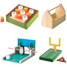 Home Depot Kids Workshop 4 DIY Wooden Kits   Field Goal/Pumpkin/Snowball/Toolbox