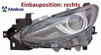 Abakus 216-1168R-LEHM2 Hauptscheinwerfer Rechts Scheinwerfer FüR Mazda