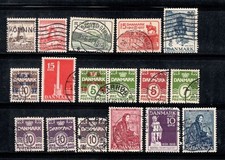 Denmark 1937-38 Used 100% mill, King Christian X, Thorvalsen