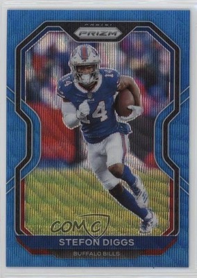2020 Panini Prizm Blue Wave Prizm 194/199 Stefon Diggs #3 05l9