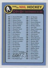 2008-09 O-Pee-Chee Checklist Retro Checklist Cards 101-200 #497 g3b