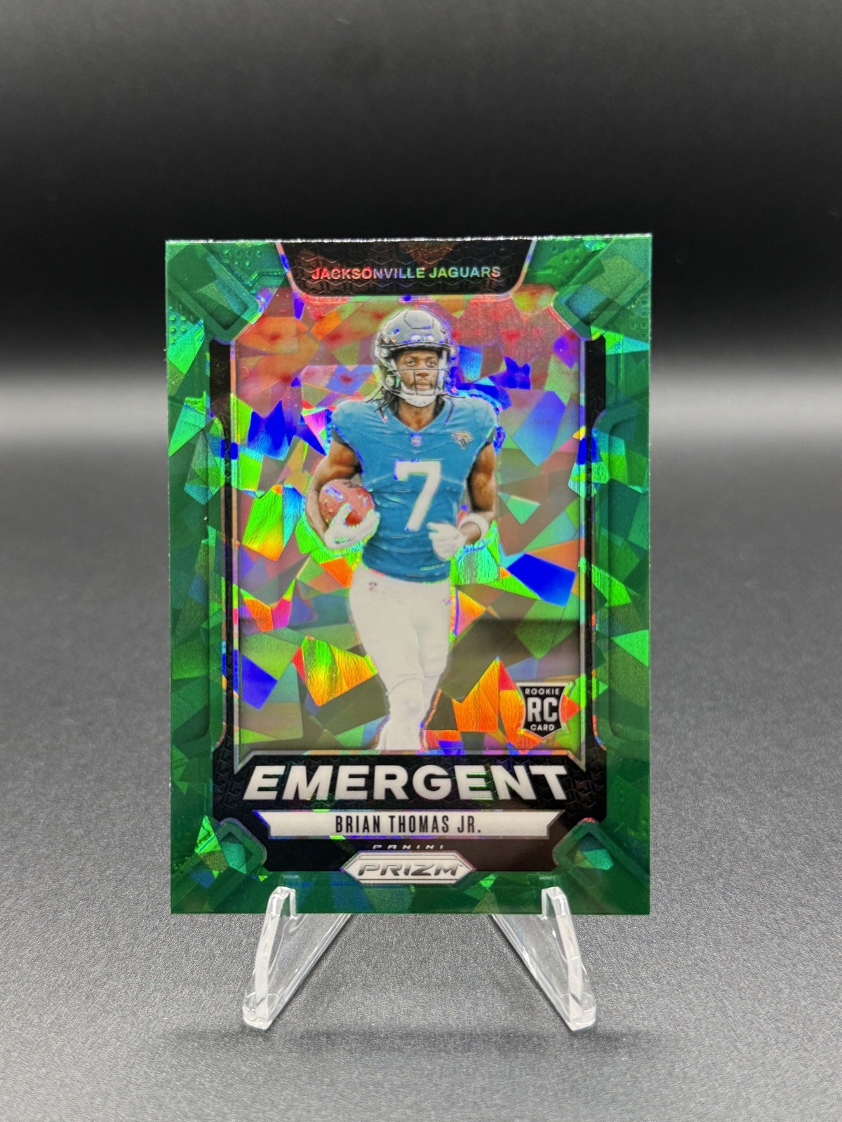 Brian Thomas Jr. - 2024 Prizm Emergent RC Green Ice Rookie #12 Jaguars