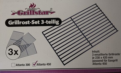 Grillstar Grillrost Set 3 teilig für Atlanta 450