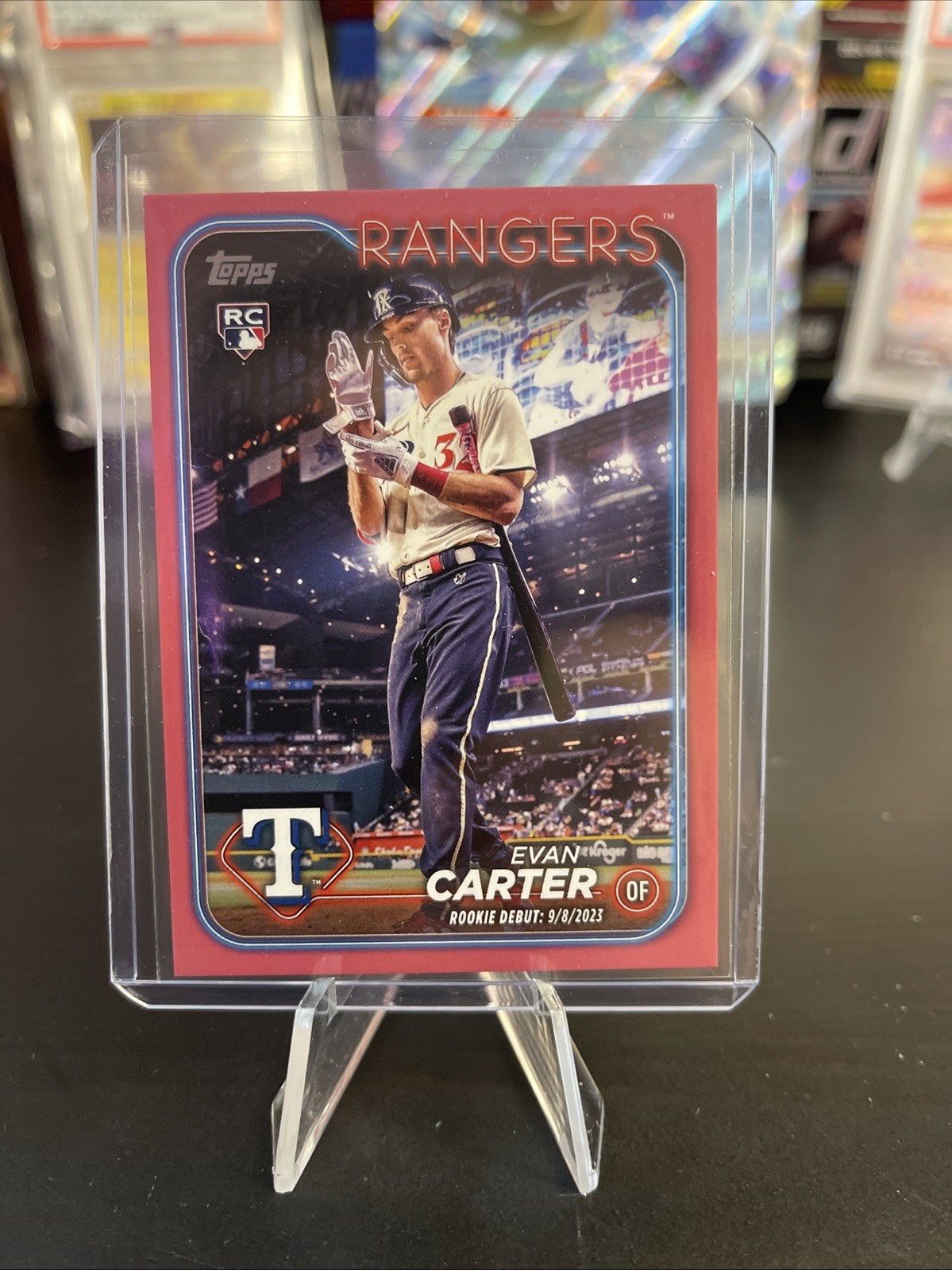 2024 Topps Update - Evan Carter Mother's Day Pink /50 (RC) - #US58