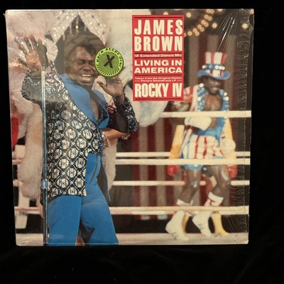 JAMES BROWN - Living In America - 12'' Single - SCOTTI BROTHERS 1985 SHRINK HYPE