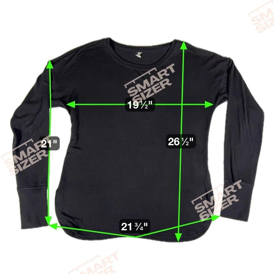 Ideology Top Womens Medium Black Rayon Stretch Knitted Ribbed Sleeve Trendy - Image 4 of 4