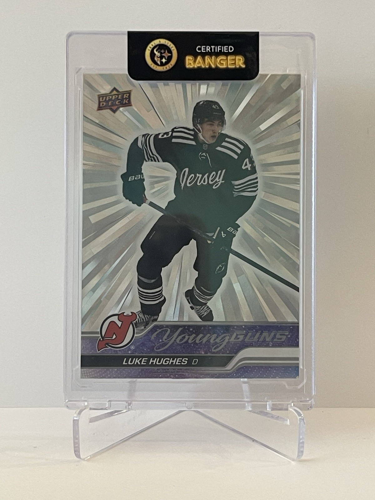 2023-24 Upper Deck Outburst Silver #248 Luke Hughes YG