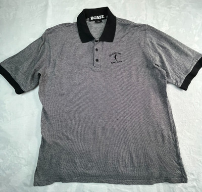 VTG BOAST Spanish Bay Pebble Beach Mens L Polo Shirt