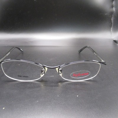 Stylewise SW414 Eye Q Black Semi-Rimless Eyeglass Frames 50-18-135 Demo Lenses