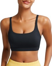 Black Sports Bras for Women,Running Sports Bra for Women High Support with Re...