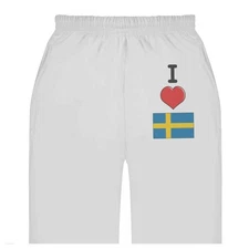'I Love Sweden' Adult Sweatpants / Joggers (JO032958)