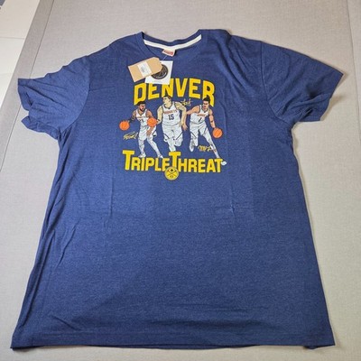 Denver Nuggets Triple Threat Jokic Murray Porter Jr Homage T Shirt XXL NWT