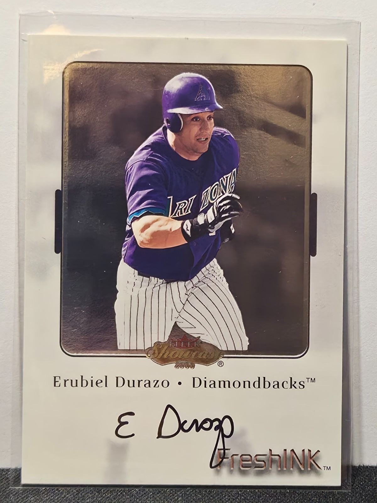 2000 Fleer Showcase Fresh Ink Autograph ERUBIEL DURAZO Auto Diamondbacks