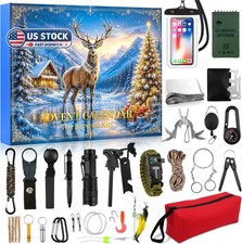 Survival Advent Calendar 2026 for Men, 24 Days Christmas Countdown