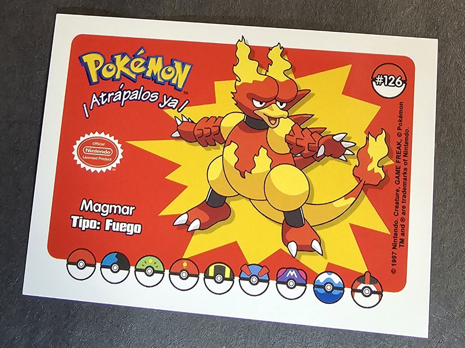 MAGMAR - WHOS THAT POKEMON VINTAGE 1997 CCG