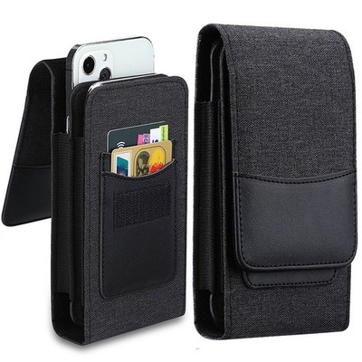 Nylon Pouch for iPhone 17 Air 16e 16 15 14 13 12 Pro Max Case Belt Clip Holster