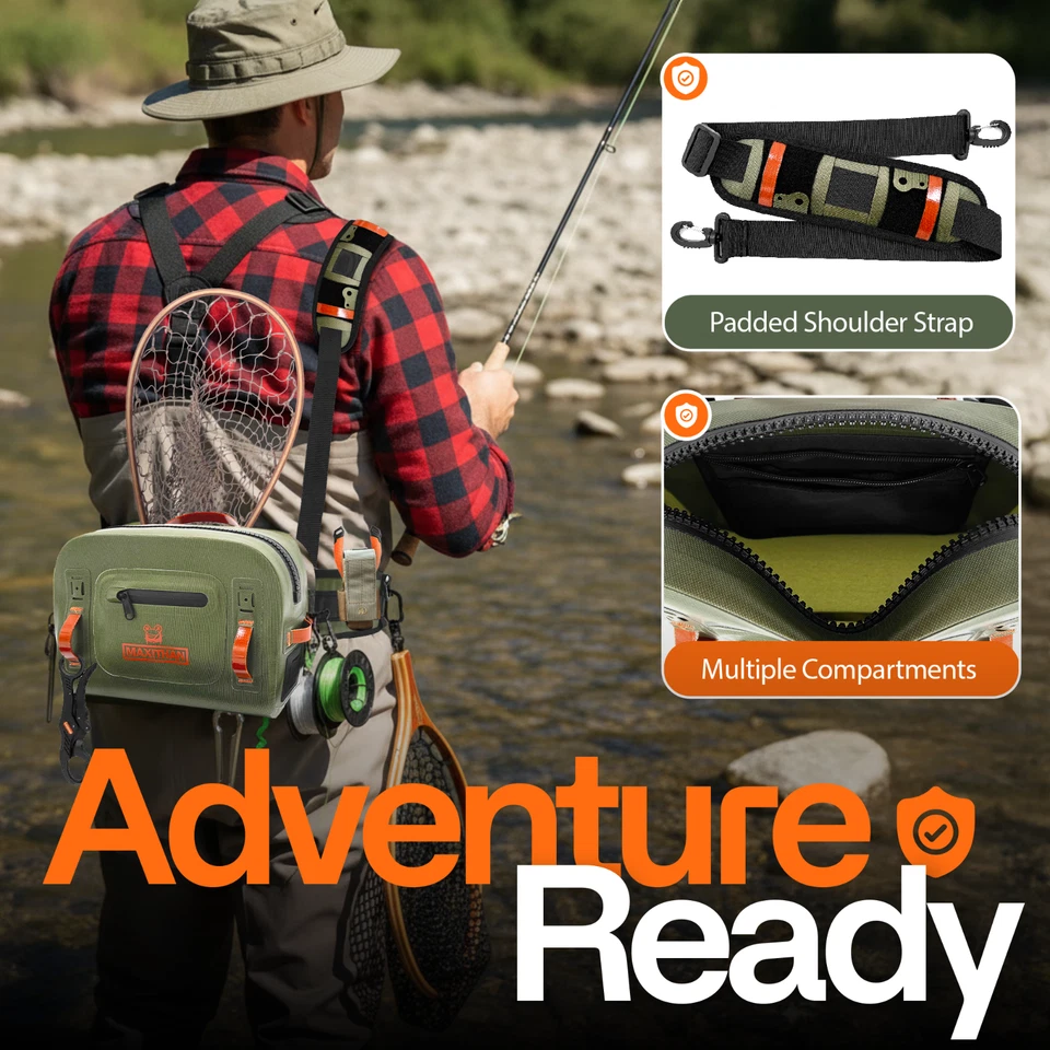 Riñonera Lehigh Crossing, impermeable para pesca con mosca Foto 2 de 4