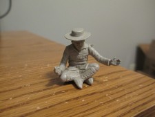 VINTAGE MARX GUNSMOKE PLAYSET ORIGINAL SP GRAY TRAPPER WITH PEACE PIPE