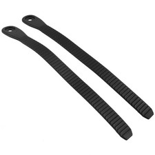 2Pcs PVC Fixing Buckle Straps for Roller Skates Durable Black Replacement