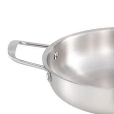 (Original Color)Korean Ramen Cooking Pot With Handle Stainless Steel Fast US
