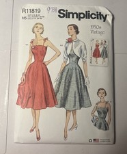 Simplicity 9738 Vintage 1950s Misses dresses ...