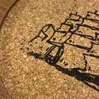 Vintage Set Of 4 Styson Wooden Coaster With Cork - Ship Frigate Pictured — photo 7
