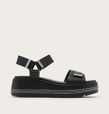 SOREL Sunpeak™ Platform Y-Strap Women's Sandal, Black, Black, Medium, Authentic