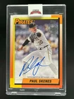2025 TOPPS SERIES 1 PAUL SKENES AUTO AUTOGRAPH 1990 TOPPS DESIGN PIRATES