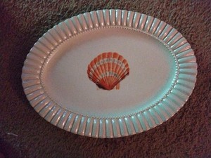 Nantucket Shells Platter Pearlized Finish