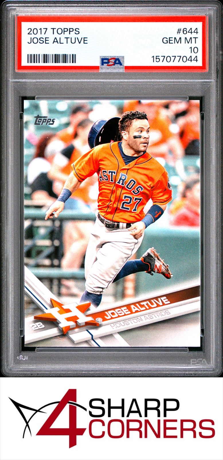 2017 TOPPS #644 JOSE ALTUVE ASTROS PSA 10