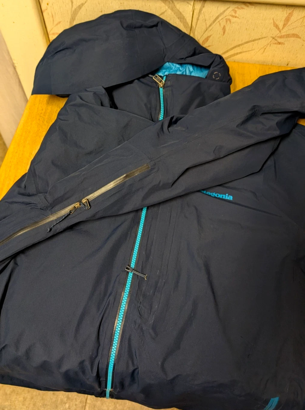 Patagonia Men's Powder Bowl GoreTex Navy Blue Insulated Down Ski Jacket Size L image 6