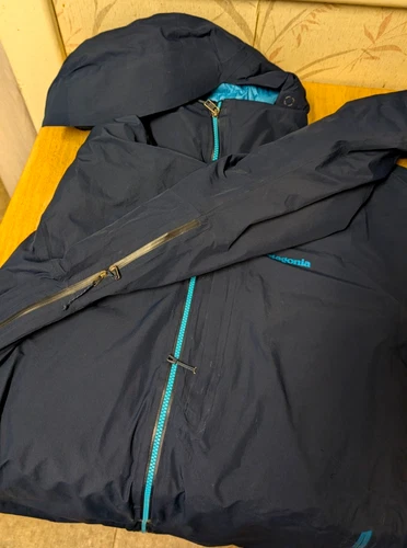 Patagonia Men's Powder Bowl GoreTex Navy Blue Insulated Down Ski Jacket Size L image 6
