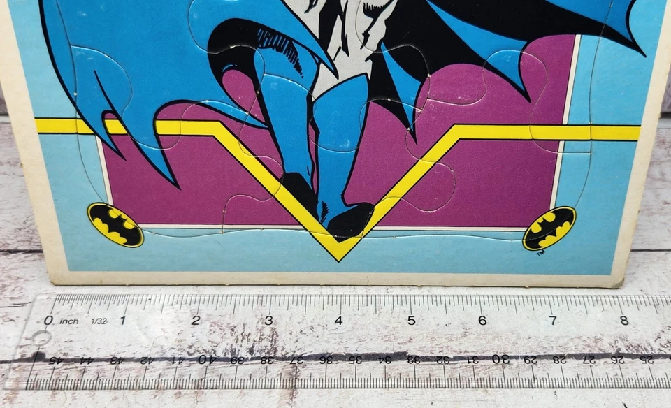 Lote de rompecabezas bandeja marco dorado (3) The Rocketeer, Batman y Spiderman Foto 4 de 4